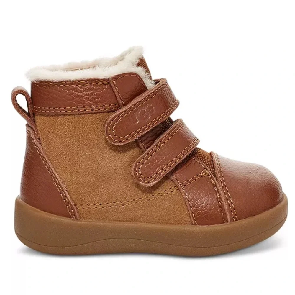 New in Box UGG Baby Rennon II Chestnut Suede Cold Weather‎ Booties Size 0/1